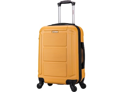 InUSA Pilot 20 Hardside Carry-On Suitcase, 4-Wheeled Spinner, Mustard (IUPIL00S-MUS)