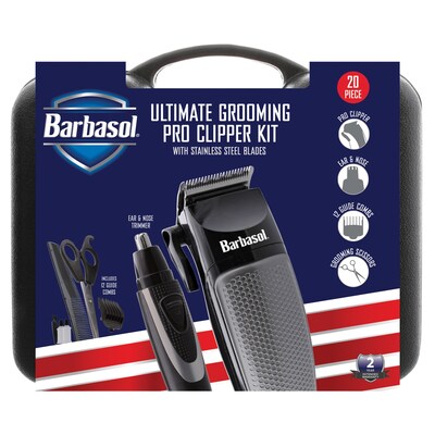 Barbasol 20-Piece Ultimate Grooming Pro Clipper Kit (CBH1-4003-KIT) |  Quill.com