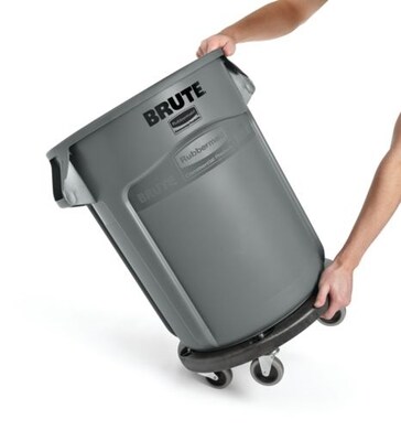 Rubbermaid Trash Can Garbage Container Waste Bin Lid Brute 20 Gallon Grey  Round