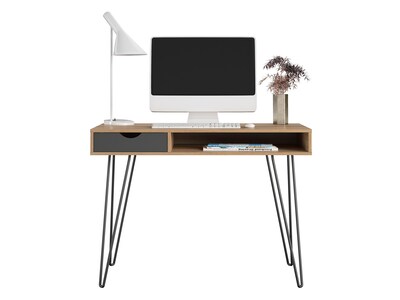 Novogratz Concord 42" Computer Desk, Black/Beige (2421348COM)