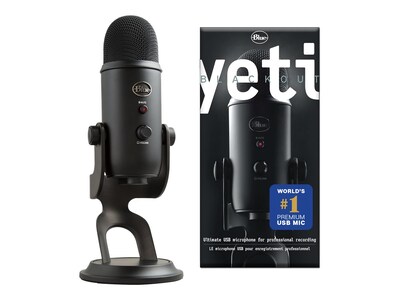 Blue Microphones Yeti Professional USB Microphone, Black (988-000100) |  Quill.com