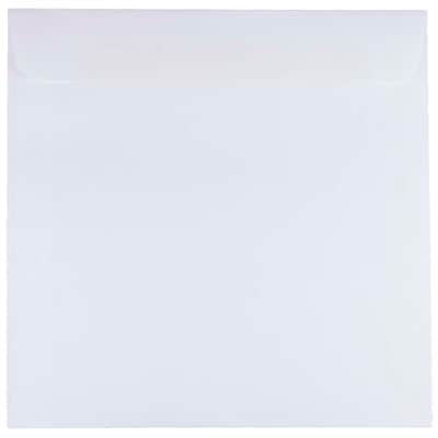 JAM Paper 8.5 x 8.5 Square Invitation Envelopes, White, 100/Pack (4231B)