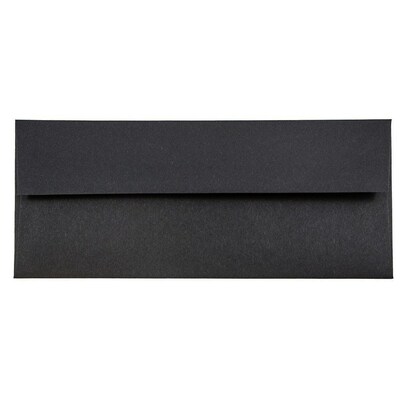 JAM Paper Open End #10 Business Envelope, 4 1/8" x 9 1/2", Black, 50/Pack (900921796I)