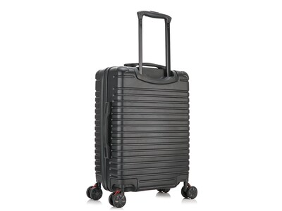 InUSA Deep 21.65 Hardside Carry-On Suitcase, 4-Wheeled Spinner, Black (IUDEE00S-BLK)