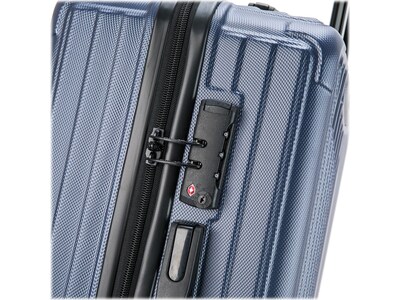 DUKAP 29.23" Hardside Suitcase, 4-Wheeled Spinner, TSA Checkpoint Friendly, Blue (DKSTR00L-BLU)