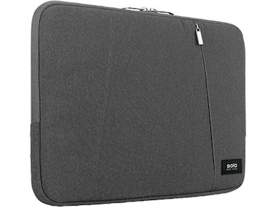 Solo New York Oswald Polyester Laptop Sleeve for 13.3" Laptops, Gray (SLV1613-10)