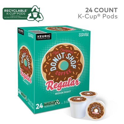 Donut K-Cups - (24) Regular Medium Roast Keurig Coffee Pods | Quill.com
