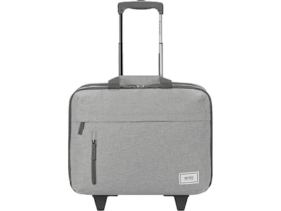 Solo New York Re:Start 15.6 Polyester Water Resistant Rolling Laptop Bag, Heathered Gray (UBN915-10