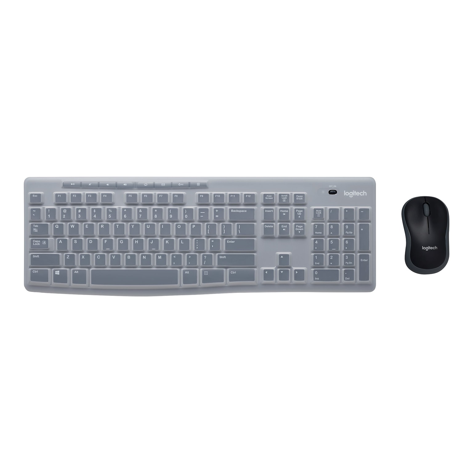 Logitech MK270 Wireless Combo for Education with Protective Keyboard Cover  and Mouse, Black (920-010 | Quill.com