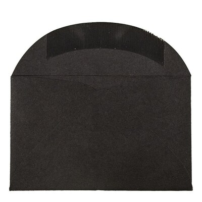 JAM Paper 3Drug Mini Envelopes, 2.3125 x 3.625, Black Linen, 25/Pack (13238)