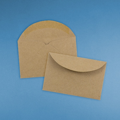 JAM Paper 3Drug Kraft Mini Recycled Envelopes, 2.3125 x 3.625, Brown Kraft Paper Bag, 50/Pack (5207691i)