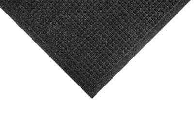 M+A Matting WaterHog Squares Fashion Mat, Universal Cleated, 3 x 5, Charcoal (2805435070)