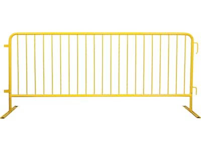 Queue Solutions CrowdMaster 98.4 Steel Crowd Control Barricade, Yellow (BAR-FF-YW)