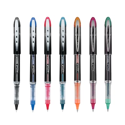 uniball Vision Elite Rollerball Pens, Micro Point, 0.5mm, Blue Ink (69021)  | Quill.com