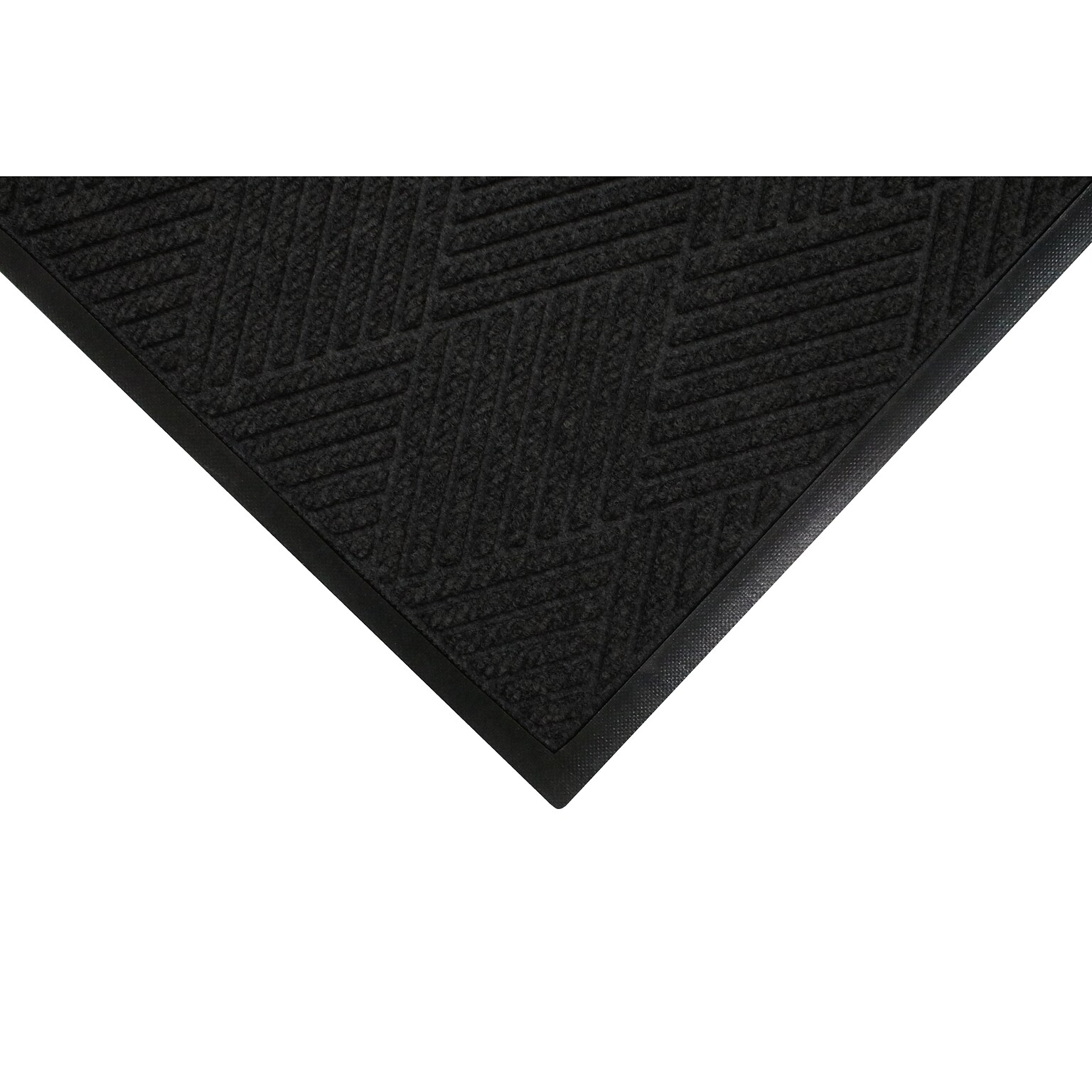 M+A Matting WaterHog Max Diamond Classic Mat, Universal Cleated, 6 x 20, Black Smoke (229570620070)