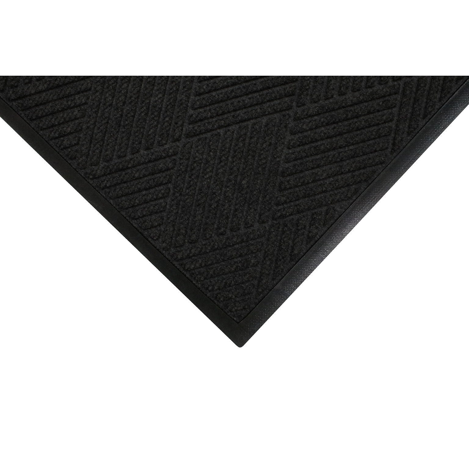 M+A Matting WaterHog Max Diamond Classic Mat, Universal Cleated, 6 x 6, Black Smoke (22957066070)