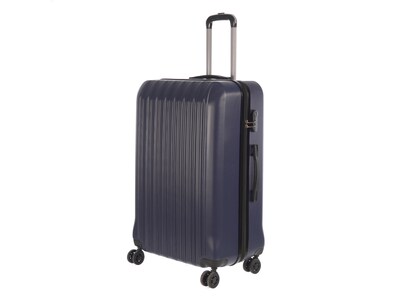 Nicci Grove2 Plastic 3-Piece Luggage Set, Dark Blue (CRL006-Dblu)