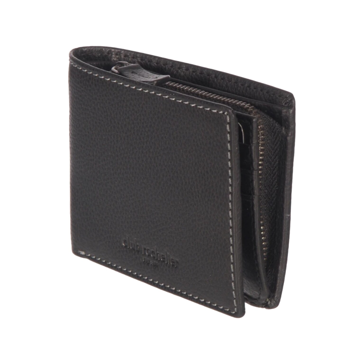 Club Rochelier Onyx Leather Slim Wallet, Black (CL11052-SZ-Blk)