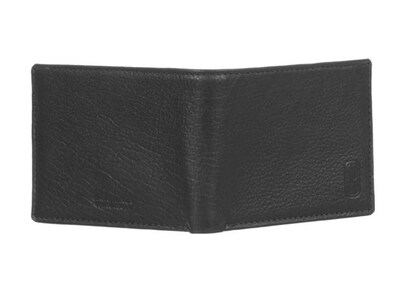 Club Rochelier Leather Slimfold Wallet, Black (CRP354-2-Blk)