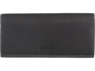 Club Rochelier Leather Clutch Wallet, Black (CL11065-3-Blk)