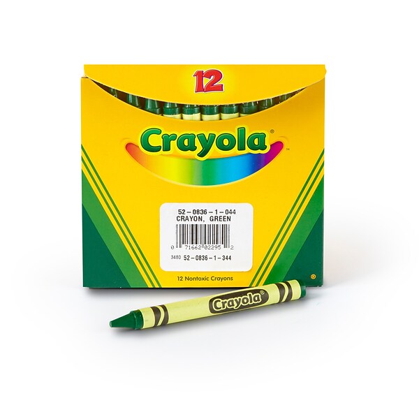 Crayola 12 Count Bulk Crayons, Green