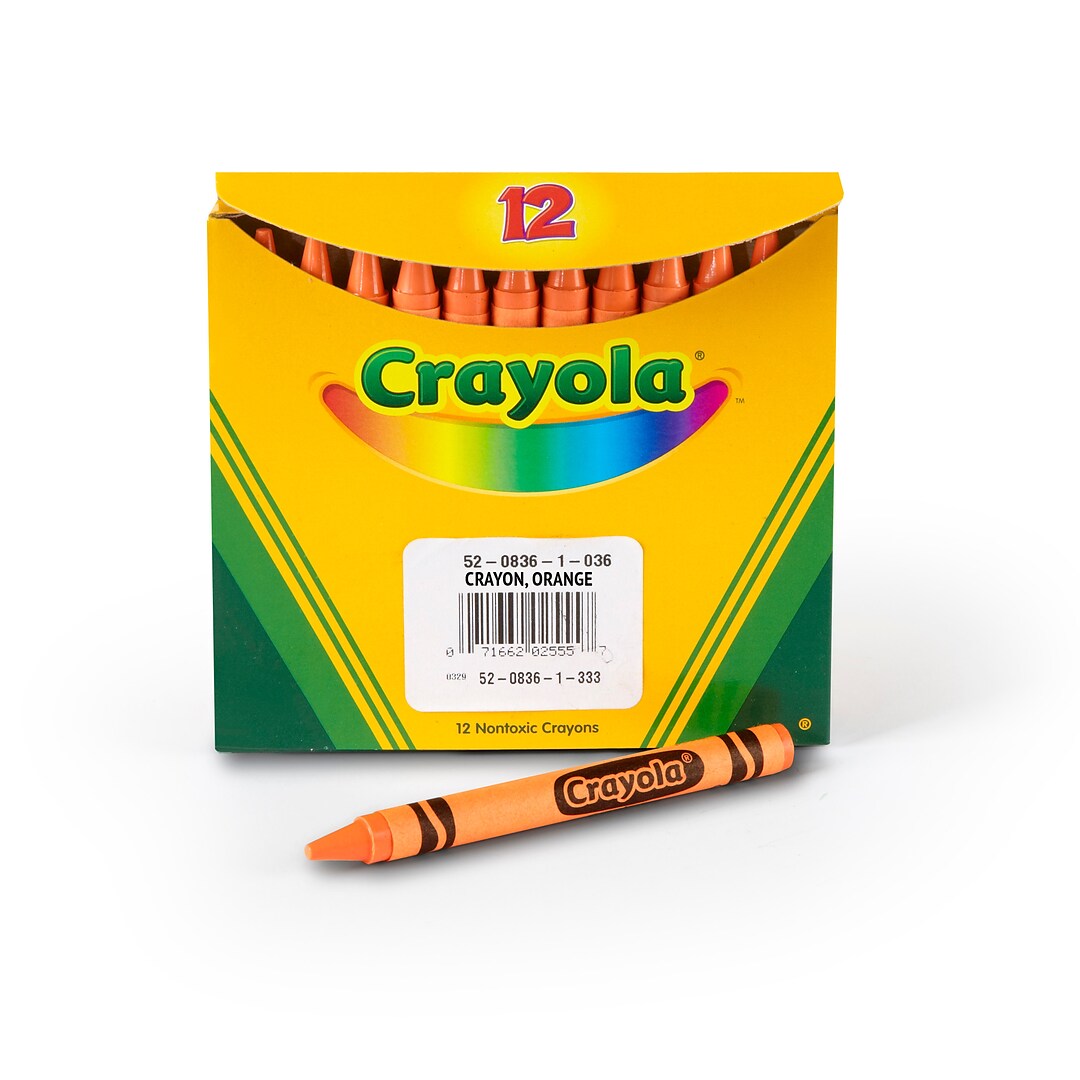 Download Crayola Bulk Crayons Orange 12 Box 52 0836 036 Quill Com