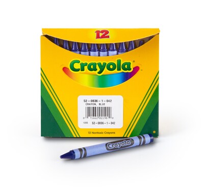 Crayola Bulk Crayons, Blue, 12/Box (52-0836-042)