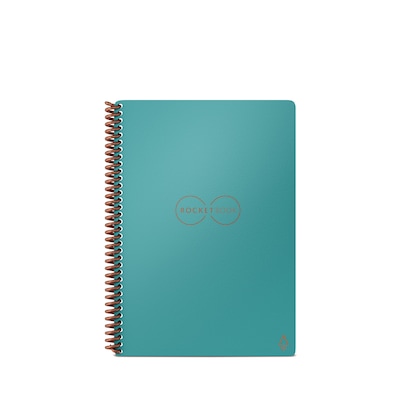 Rocketbook Core Reusable Smart Notebook, 6 x 8.8, Dot-Grid Ruled, 36 Pages, Teal (EVR-E-RC-CCE-FR)