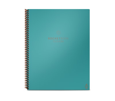 Rocketbook Fusion Reusable Notebook Planner Combo, 8.5 x 11, 42 Sheets, Teal (EVRF-L-RC-CCE-FR)