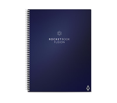 Rocketbook Fusion Reusable Notebook Planner Combo, 8.5" x 11", 7 Page  Styles, 42 Pages, Blue (EVRF-L | Quill.com