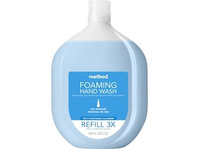 Method Foaming Hand Soap Refill, Sea Minerals Scent, 28 Fl. Oz. (328121)