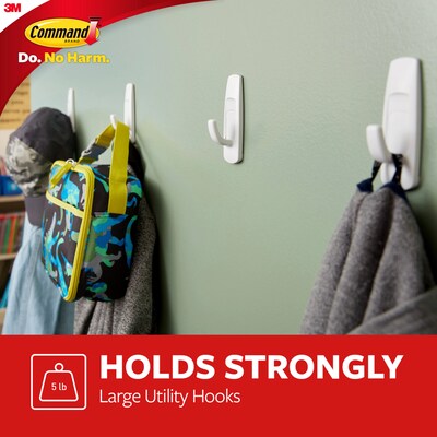 COMMAND Hooks - Reusable Self-Adhesive Hooks 17001C