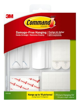 Command  Hanging Assortment Kit, White/Clear, 50/Pack (17213-ES)