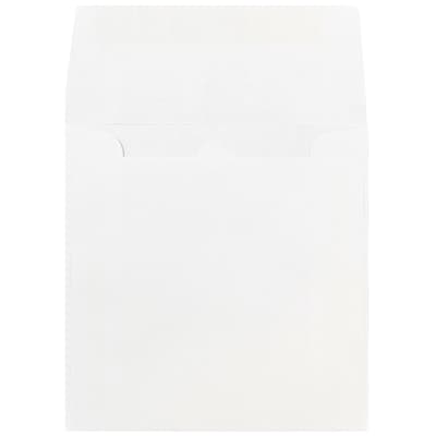 JAM Paper 5 x 5 Square Invitation Envelopes, White, 25/Pack (28414)