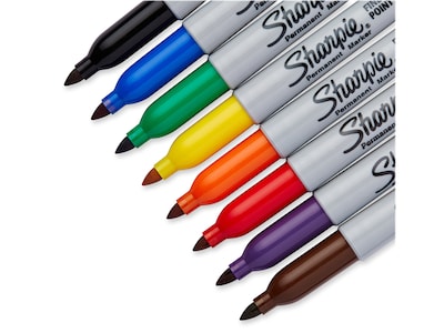 Sharpie Metallic Permanent Markers, Fine Point, Assorted Colours