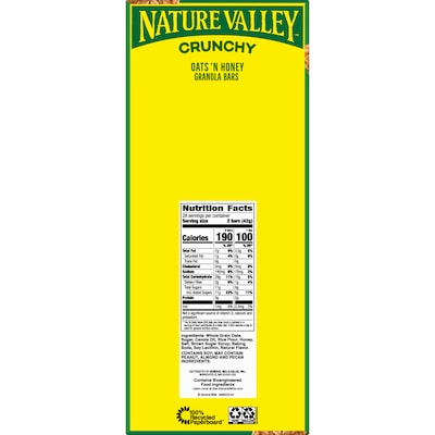 Nature Valley Oats & Honey Granola Bar, 28 Bars/Box (GEM2382)