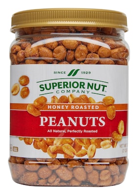 Superior Nut Honey Roasted Peanuts, 32 oz | Quill.com