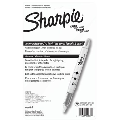 Sharpie Clear View Highlighters Variety Pack 18 ct Tank Gel Pocket