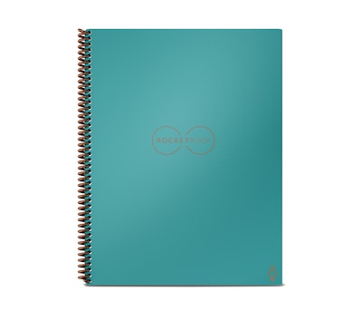 Rocketbook Core Reusable Smart Notebook, 8.5 x 11, Lined Ruled, 32 Sheets, Teal (EVR2-L-RC-CCE)