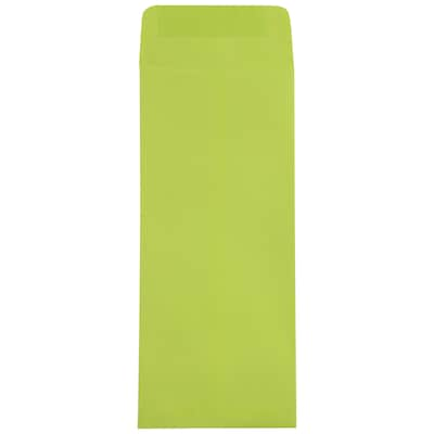 JAM Paper #14 Policy Business Colored Envelopes, 5 x 11.5, Ultra Lime Green, 50/Pack (3156403I)