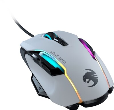 ROCCAT Kone AIMO Optical RGB Lighting Gaming Mouse, White (ROC-11-820-WE) |  Quill.com