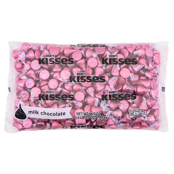 HERSHEY'S KISSES Light Blue Foil Milk Chocolate Candy, 66.7 oz bag