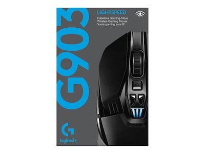 Logitech G903 LIGHTSPEED Wireless Ambidextrous Gaming Mouse, Black  (910-005670)