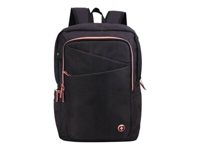 SwissDigital Katy Rose Backpack, Black/Pink (SD1006-01)