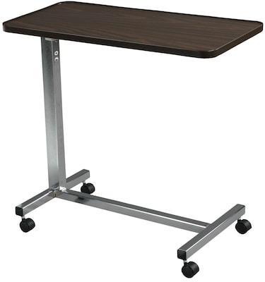 Drive Medical Non Tilt Top Overbed Table, Chrome (13003)