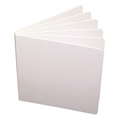 Ashley Blank Chunky Board Book, 5 x 5, White, Pack of 6 (ASH10704-6)