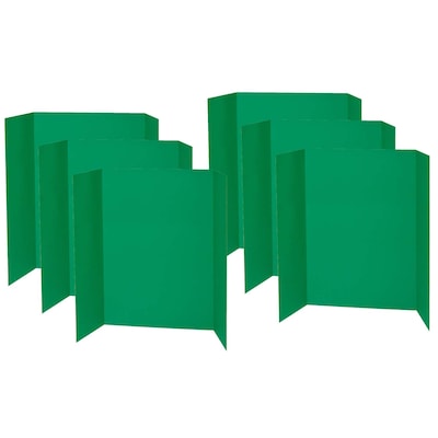 Pacon Corrugated Cardboard Presentation Board, 48" x 36", Green, 6/Pack (PAC3768-6)