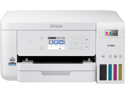 Epson EcoTank ET-3830 Wireless Color All-In-One Inkjet Printer (C11CJ62201)  | Quill.com