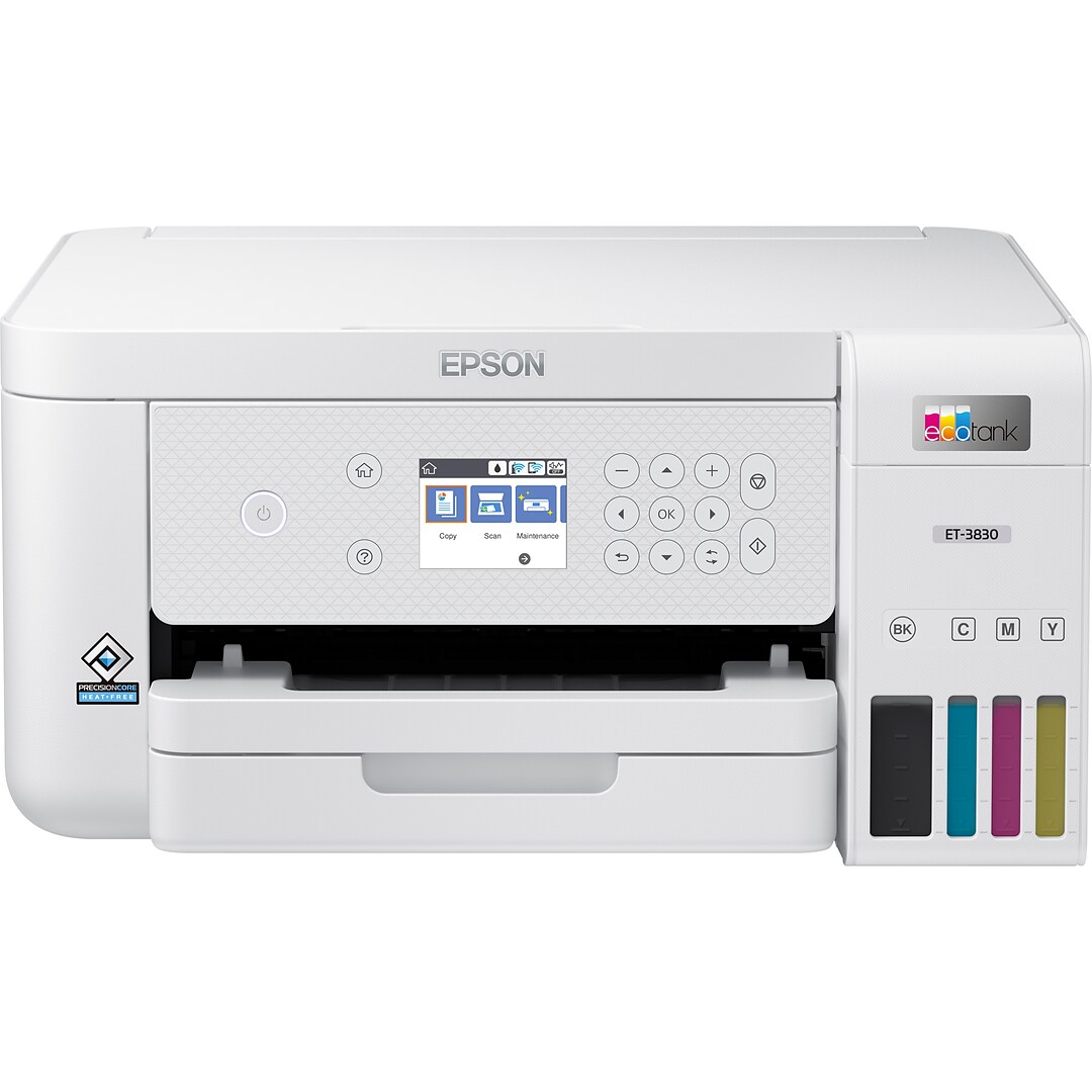 Epson EcoTank ET-3830 Wireless Color All-In-One Inkjet Printer (C11CJ62201)  | Quill.com