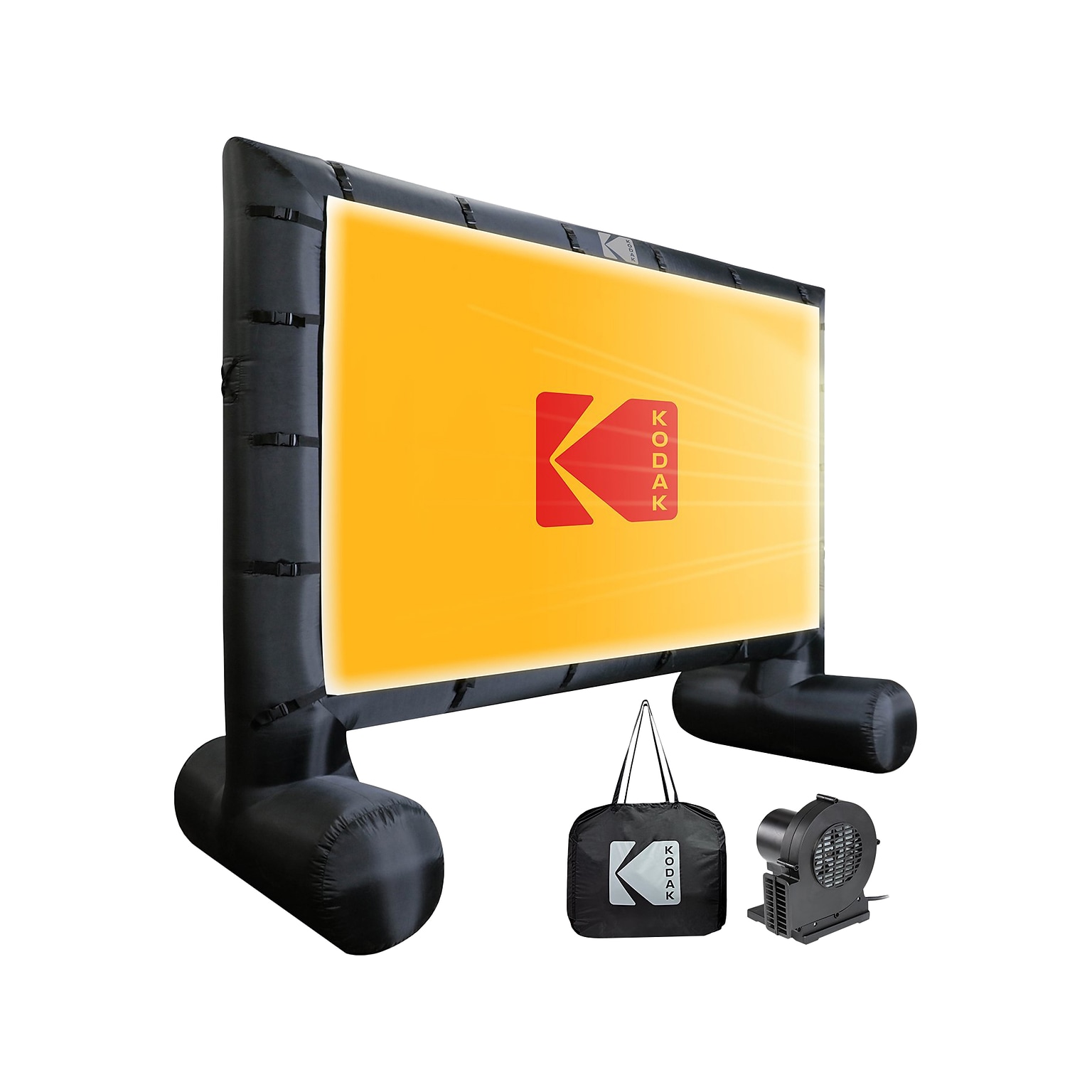 Kodak 174 Manual Floor Projector Screen, White/Black (RODPJINSCR17)